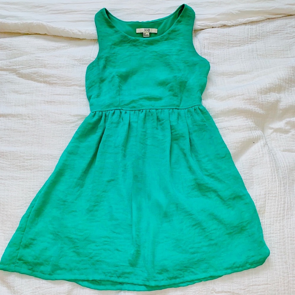 Sea foam green midi dress